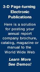 Electronic Publications, books, magazines, brochures, annual reports, catalogs - Learn More, See Demos of Cutting Edge Electronic Page-turning Publications - Graphically Speaking, Orange County, California, USA - graphically-speaking.com .ca